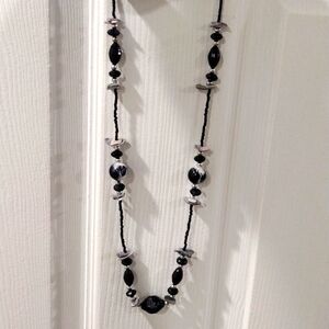 Women's Multi-color Beads Seashell Necklace with Matching Earrings, 32 inches